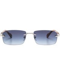 Gucci - Zonnebril Met Rechthoekig Montuur - Lyst