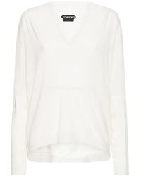 Tom Ford - Haut En Maille À Col V - Lyst