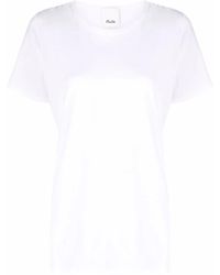 Allude - Short-Sleeve Cotton T-Shirt - Lyst