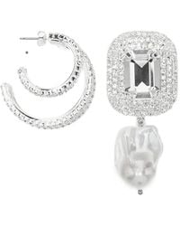 Magda Butrym - Crystal-Embellished Mismatched Earrings - Lyst