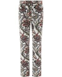 Etro - Jeans mit Multicolor Paisley Print - Lyst