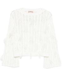 Twinset - Feather-Detail Sweater - Lyst
