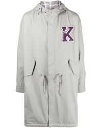 KENZO - Varsity Parka Coat - Lyst