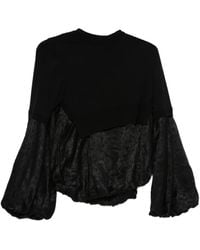 Noir Kei Ninomiya - X Comme Des Garçons Panelled Top - Lyst