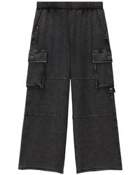 Izzue - Pantalon À Poches Cargo En Effet Délavé - Lyst
