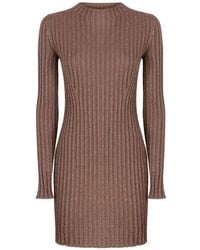 Missoni - Ribbed-Knit Metallic-Thread Dress - Lyst