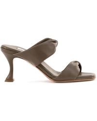 Aquazzura - Twist 75mm Sandals Brown - Lyst