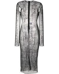 ANDREADAMO - Rhinestone-embellished Tulle Midi Dress - Lyst
