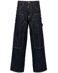 DSquared² - Japanese Rinse Baggy Carpenter Jeans - Lyst