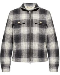 AllSaints - Matheson Check-Patterned Jacket - Lyst