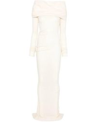 Entire studios - Cavalier Gedrapeerde Maxi-Jurk - Lyst