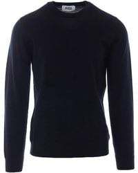 Alpha Studio - Crew-Neck Ribbed-Trim Sweater - Lyst