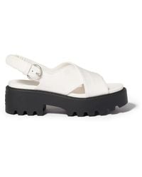 Miu Miu - Gabardine Sandals - Lyst