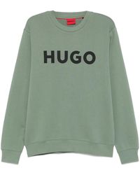 HUGO - Sweatshirt Mit Logo-Print - Lyst