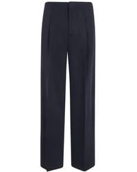 Alberta Ferretti - Pantalon De Tailleur Évasé À Plis - Lyst