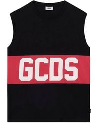 Gcds - Logo Sleeveless T-Shirt - Lyst