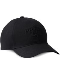 Prada - Cotton Drill Baseball Cap - Lyst