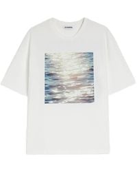 Jil Sander - Cotton Crew-Neck T-Shirt - Lyst