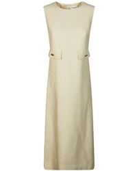 P.A.R.O.S.H. - Button Pocket Maxi Dress - Lyst