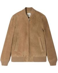Sandro - Zip-Up Leather Jacket - Lyst