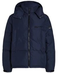 KARL LAGERFELD - Structured Giubbino Jacket With Ribbed Details - Lyst