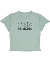 MM6 MAISON MARGIELA X SALOMON - X Salomon Numbers-Print T-Shirt - Lyst