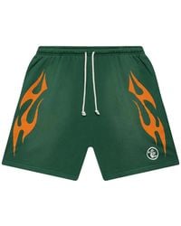 HELLSTAR - Flame-Print Shorts - Lyst