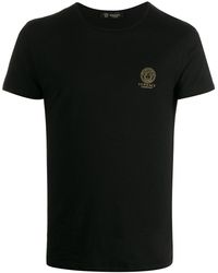 Versace T-shirt Met Medusa Logo - Zwart