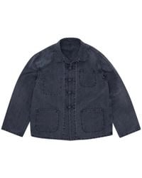 Fortela - Pijama Frog-Fastening Denim Jacket - Lyst