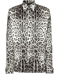 Dolce & Gabbana - Overhemd Met Luipaardprint - Lyst