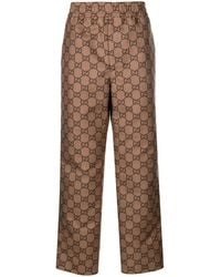 Gucci - Gg Ripstop Cropped Trousers - Lyst