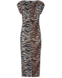 Pinko - Tiger-Print Dress - Lyst