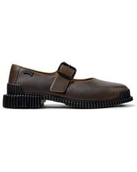 Camper - Pix Buckle-Fastening Leather Ballet Flats - Lyst