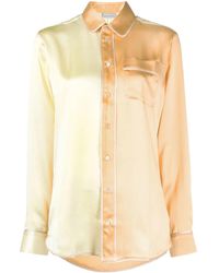 Pierre Louis Mascia - Two-Tone Silk Pyjama Shirt - Lyst