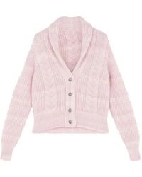 Fortela - V-Neck Button Cardigan - Lyst
