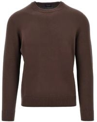 Drumohr - Crew-Neck Wool Sweater - Lyst