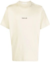 Helmut Lang - Logo-Embroidered Cotton T-Shirt - Lyst