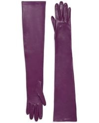 Balenciaga - Long Leather Gloves - Lyst