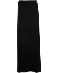 Moschino - Padlock-Detail Asymmetric Maxi Skirt - Lyst