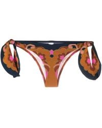 Zimmermann - Acadian Scarf Floral-print Bikini Bottoms - Lyst