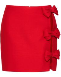 Valentino Garavani - Crepe Couture Miniskirt - Lyst