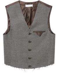 Our Legacy - Cut Checked Waistcoat - Lyst