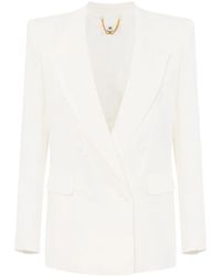 Elisabetta Franchi - Double-Breasted Blazer - Lyst