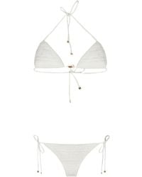 Amiri - Crochet Triangle Bikini - Lyst