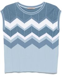 D.exterior - Chevron-Knit Vest - Lyst