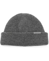 Balenciaga - Logo-Patch Beanie Hat - Lyst