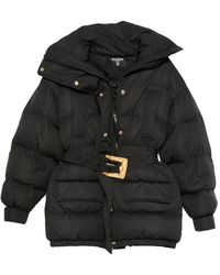 Balmain - Doudoune À Taille Ceinturée - Lyst