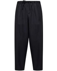 ROSE BURRITO - Drawstring-Waist Virgin-Wool Trousers - Lyst