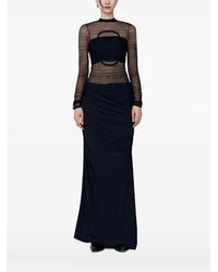 Christopher Esber - Sheer-Paneled Draped Top - Lyst