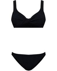 Hunza G - Juno Coverage Crinkle Bikini - Lyst